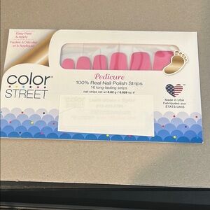 Color Street Pedicure - Strawberry Sunrise